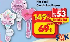 PİA SİMLİ ÇOCUK SAÇ FIRÇASI